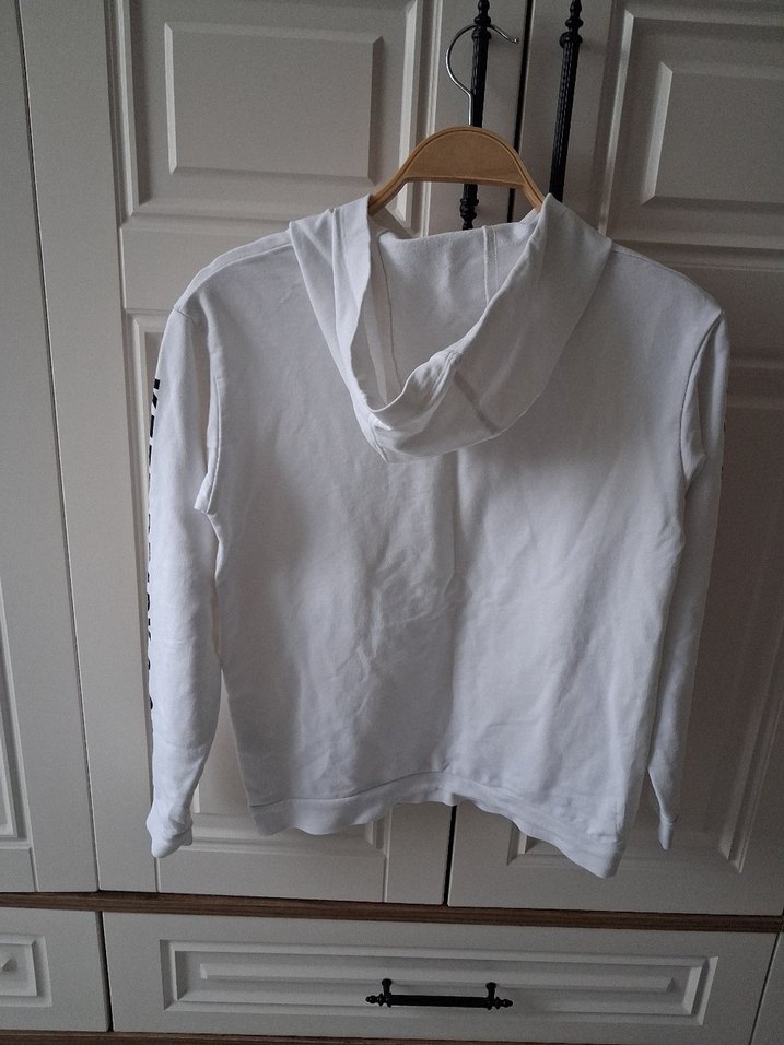 kız erkek çocuk Beyaz Fermuarlı Sweatshirt - Görsel 4