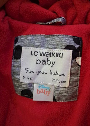 Gri Kapüşonlu Bebek Tulumu Mickey Desenli - Görsel 5