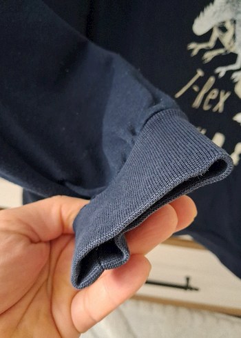 Erkek Çocuk Gri Uzun Kollu Baskılı Sweatshirt - Görsel 6