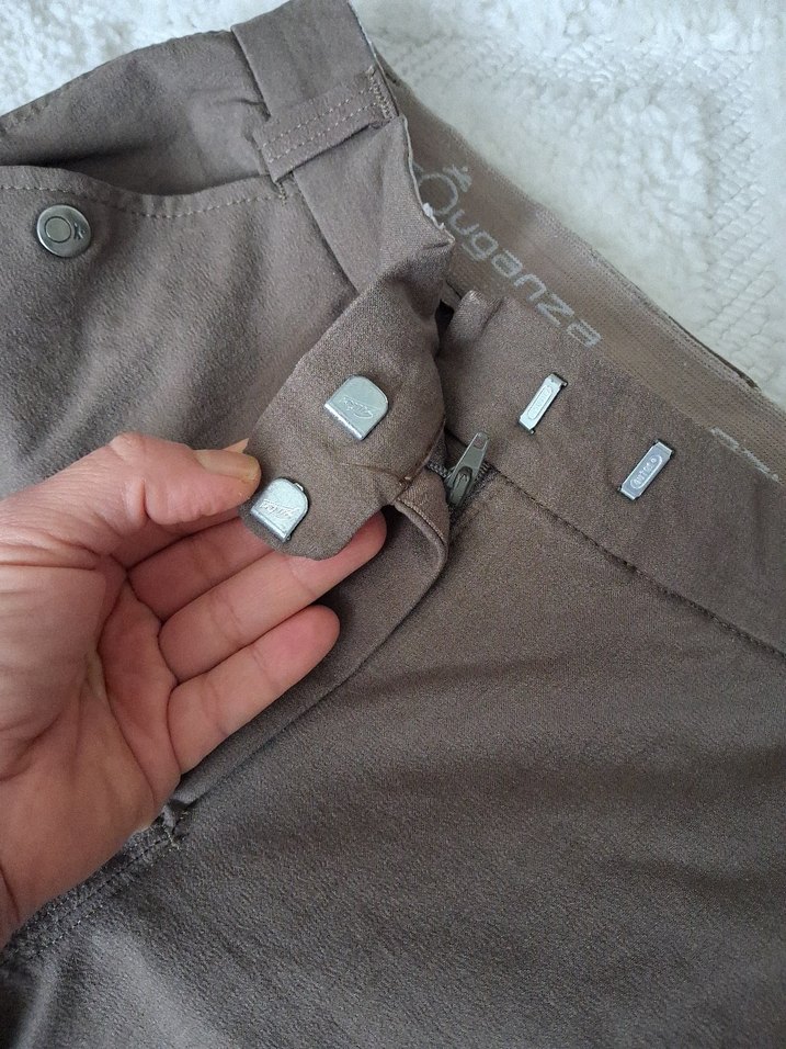 Decathlon Fouganza Erkek Binicilik Pantolonu - Koyu kahve - Görsel 4