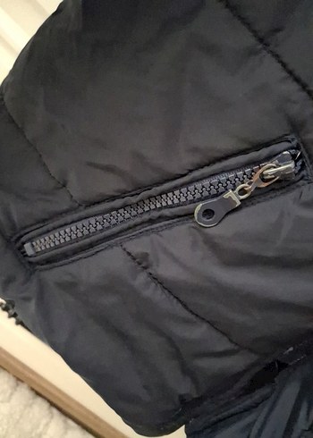 Düğmeli Erkek Çocuk lacivert Mont - Görsel 6