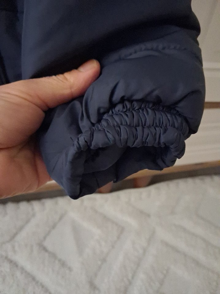 Düğmeli Erkek Çocuk lacivert Mont - Görsel 2