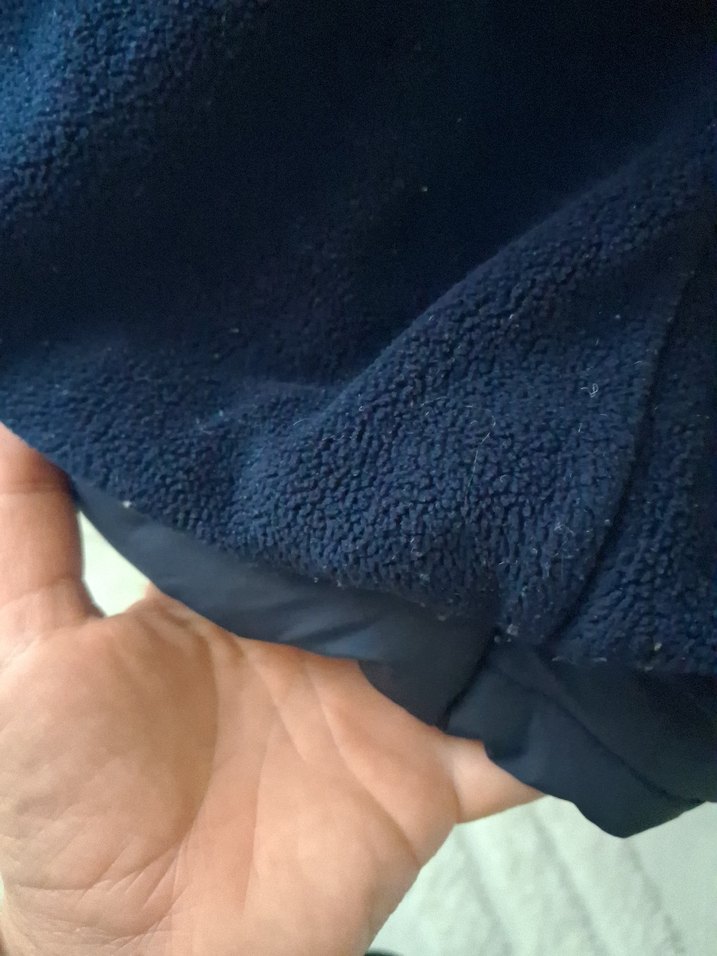 Düğmeli Erkek Çocuk lacivert Mont - Görsel 4