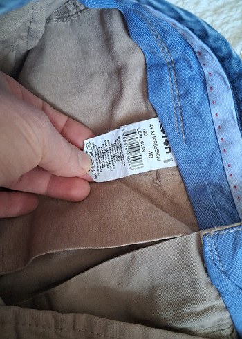 Bej Pamuklu Kemerli Erkek Pantolon - Görsel 5