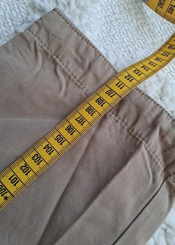 Bej Pamuklu Kemerli Erkek Pantolon - Görsel 7