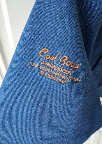 Düğmeli Kapüşonlu Erkek Çocuk Kot mont - Görsel 2