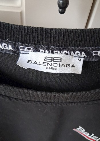 Balenciaga Siyah Pamuklu Sweatshirt - Görsel 3