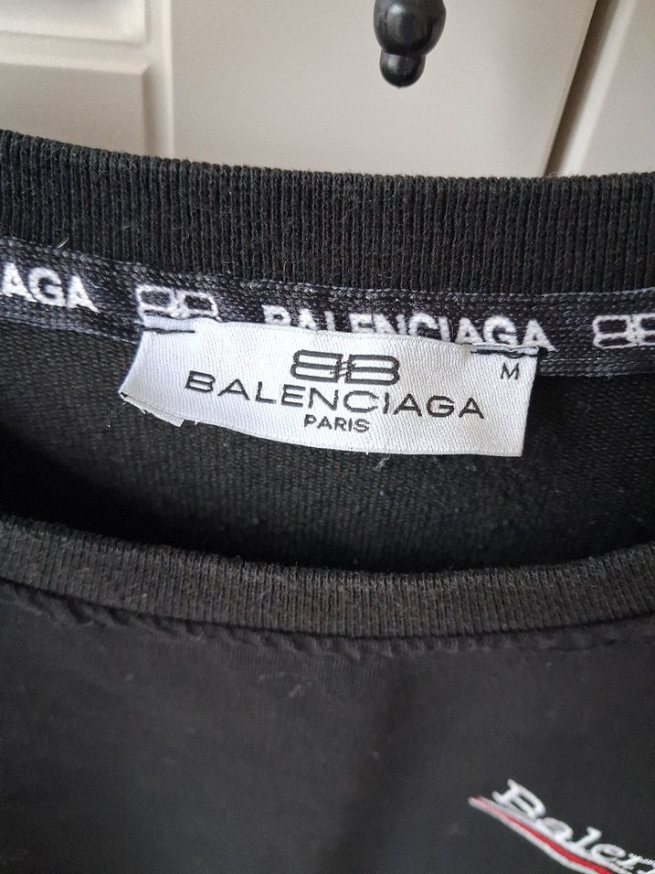 Balenciaga Siyah Pamuklu Sweatshirt - Görsel 3