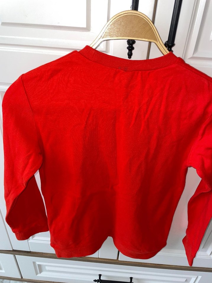Kırmızı Baskılı Erkek Çocuk Sweatshirt - Görsel 2