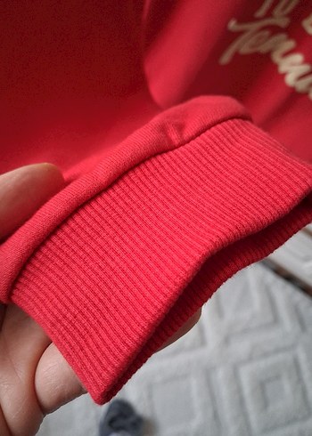 Kırmızı Baskılı erkek çocuk Sweatshirt - Görsel 6