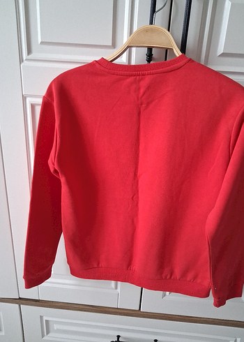 Kırmızı Baskılı erkek çocuk Sweatshirt - Görsel 4