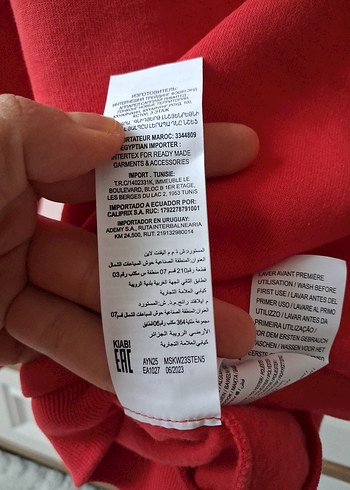 Kırmızı Baskılı erkek çocuk Sweatshirt - Görsel 7