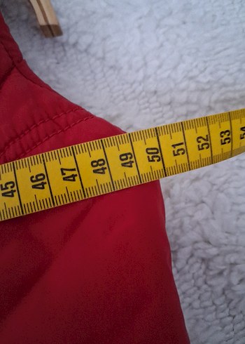 Kırmızı Kapüşonlu Fermuarlı Kadın Yelek - Görsel 8