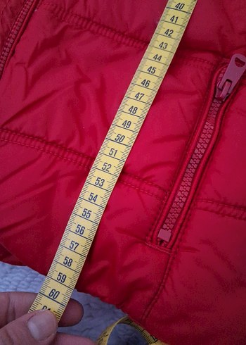 Kırmızı Kapüşonlu Fermuarlı Kadın Yelek - Görsel 7