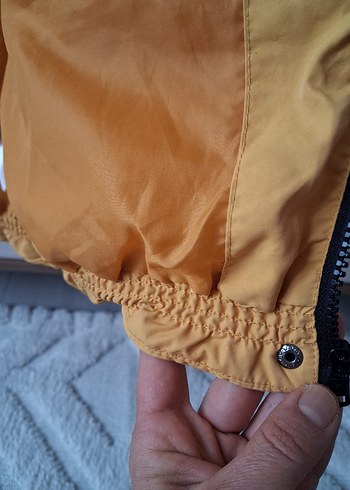 Sarı Midi Kadın Kışlık Mont - Görsel 8