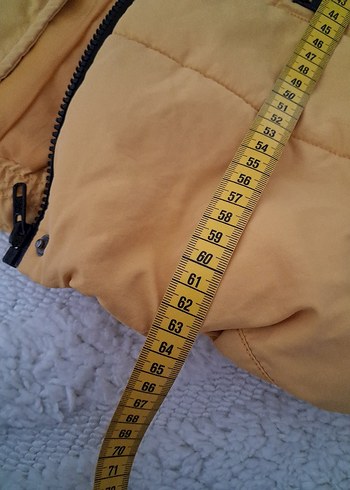 Sarı Midi Kadın Kışlık Mont - Görsel 9