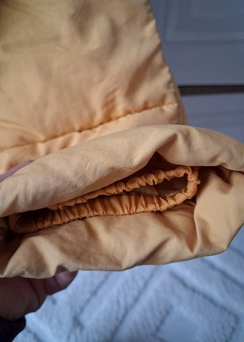 Sarı Midi Kadın Kışlık Mont - Görsel 4