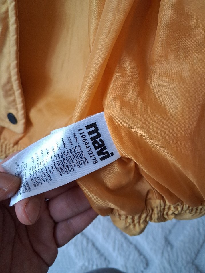 Sarı Midi Kadın Kışlık Mont - Görsel 3