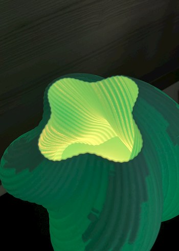  Beden turkuaz Renk Pastel Turkuaz Swirl Masa Lambası
