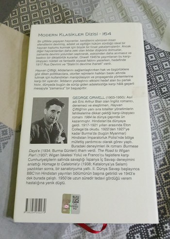 George Orwell - Hayvan Çiftliği Romanı ciltli - Görsel 2