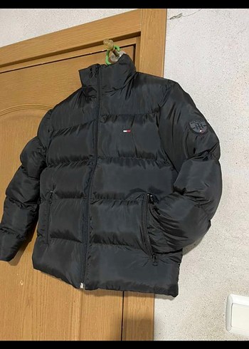 Siyah Fermuarlı çocuk şişme mont - Görsel 3