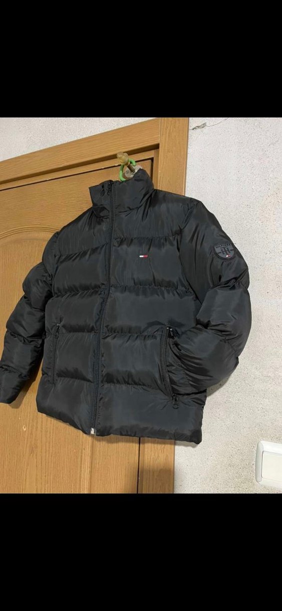 Siyah Fermuarlı çocuk şişme mont - Görsel 3