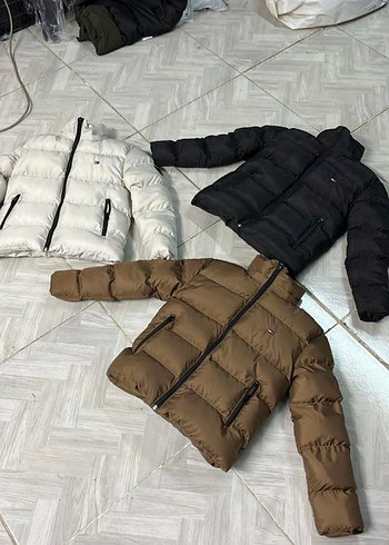 çocuk kalın şişme mont beyaz 11 12 yaş - Görsel 5