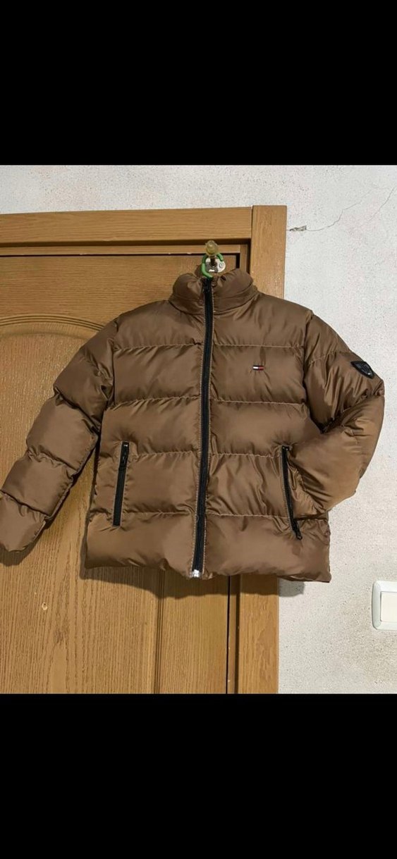 çocuk kalın şişme mont 11 12 yaş kahverengi - Görsel 4