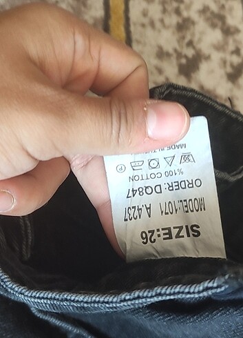 Diğer Kot pantolon bol paça düzenli pantolon