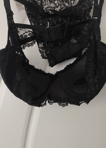 s Beden siyah Renk Siyah Gotik Dantelli Mini Sütyen