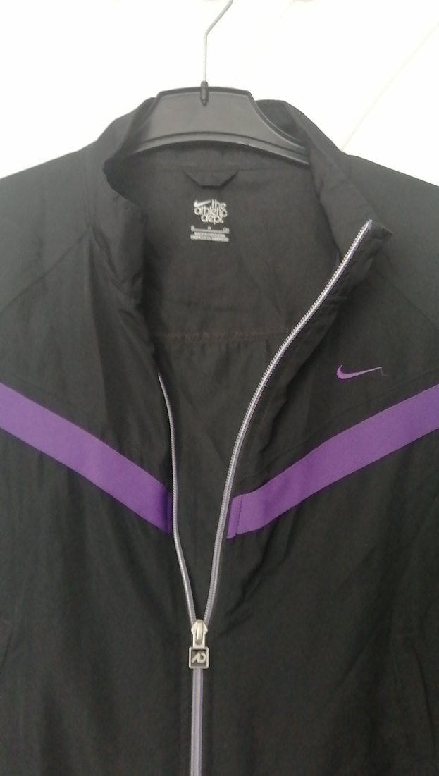 Mor Detaylı Kadın Fermuarlı sportif ince ceket - Görsel 3