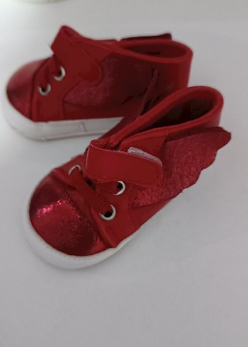 Kız Bebek Kırmızı İlk Adım Ayakkabısı - Görsel 3