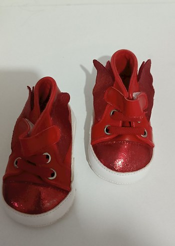 Kız Bebek Kırmızı İlk Adım Ayakkabısı - Görsel 2