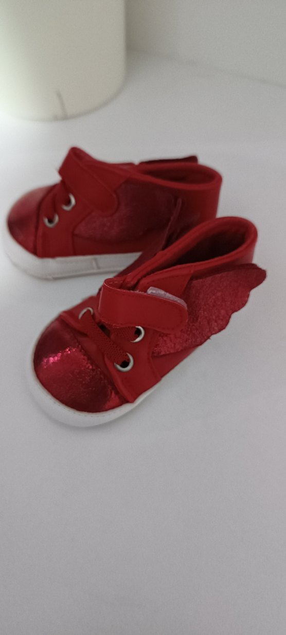 Kız Bebek Kırmızı İlk Adım Ayakkabısı - Görsel 3