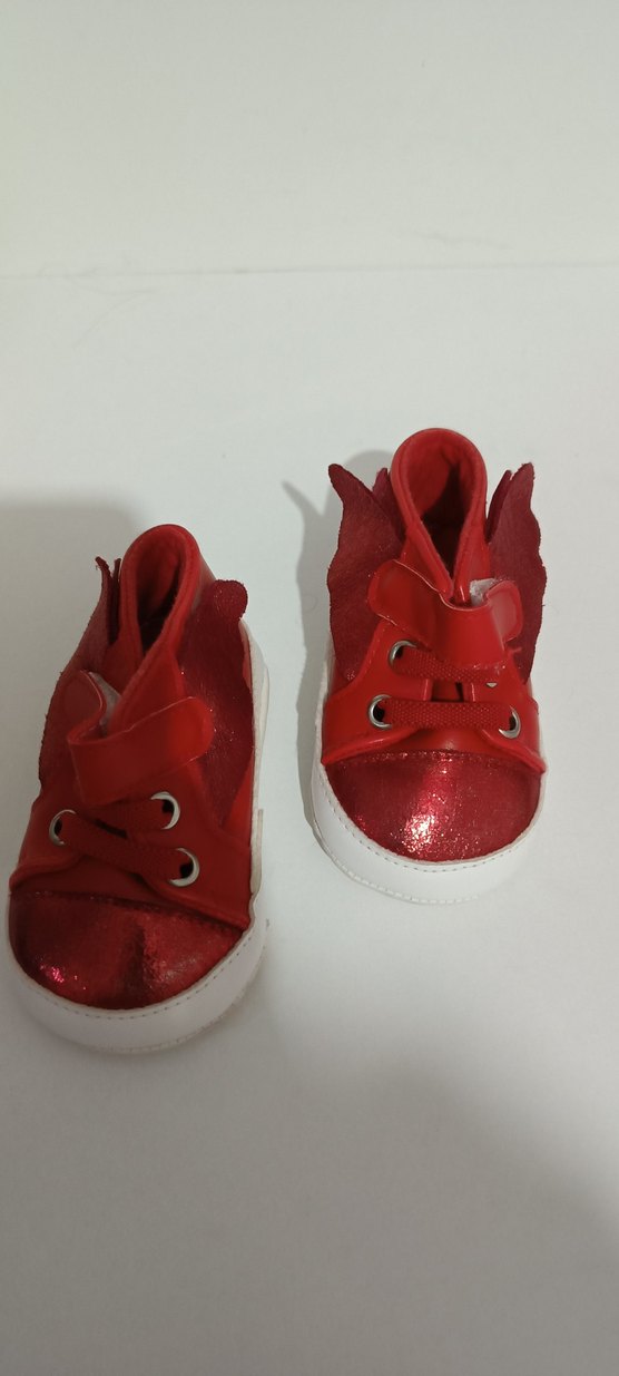 Kız Bebek Kırmızı İlk Adım Ayakkabısı - Görsel 2