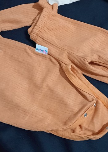 Bebek Kız Uzun Kollu Baskılı Bej Takım - Görsel 4