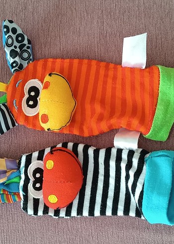 Renkli Diş Kaşıyıcı ve Çıngırak el ayaga takılan oyuncak - Görsel 4