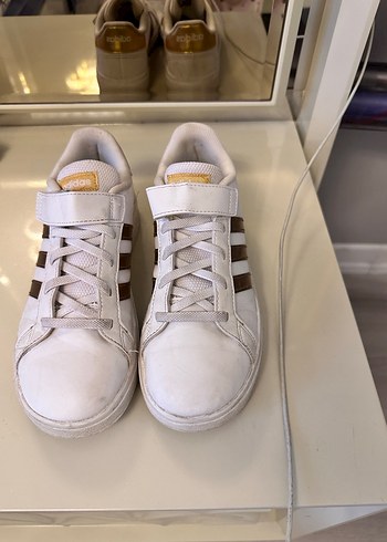 Beyaz çocuk Spor Ayakkabı Velcro Bantlı - Görsel 3