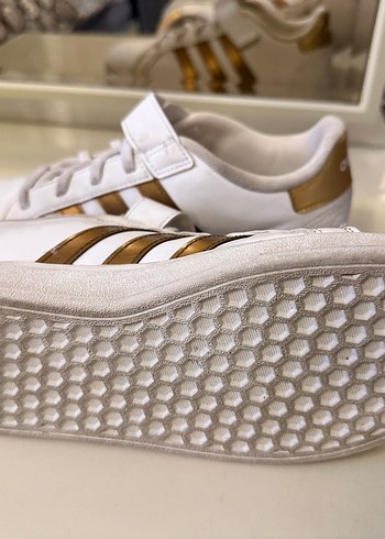 Beyaz çocuk Spor Ayakkabı Velcro Bantlı - Görsel 5