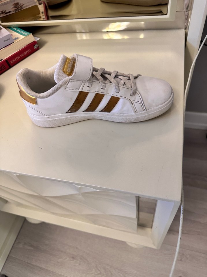 Beyaz çocuk Spor Ayakkabı Velcro Bantlı - Görsel 2