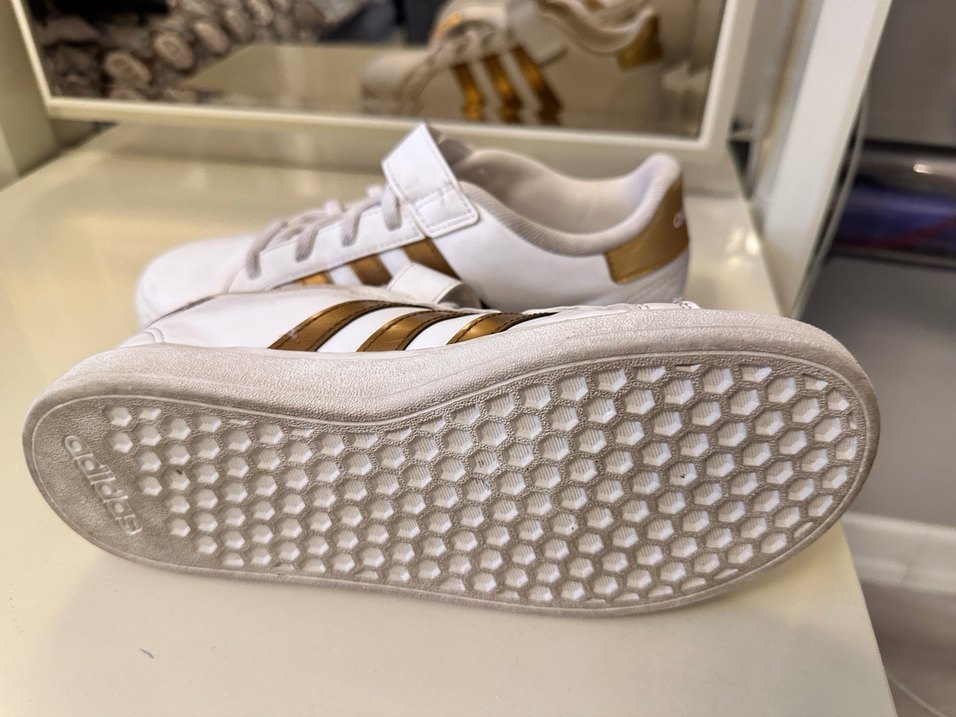 Beyaz çocuk Spor Ayakkabı Velcro Bantlı - Görsel 5