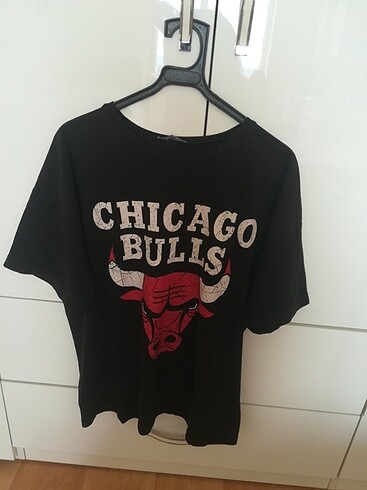 Siyah Chicago bulls oversize tişört 