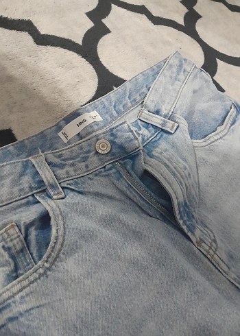 Gevşek Kesim Mavi Kot Şort - Görsel 3