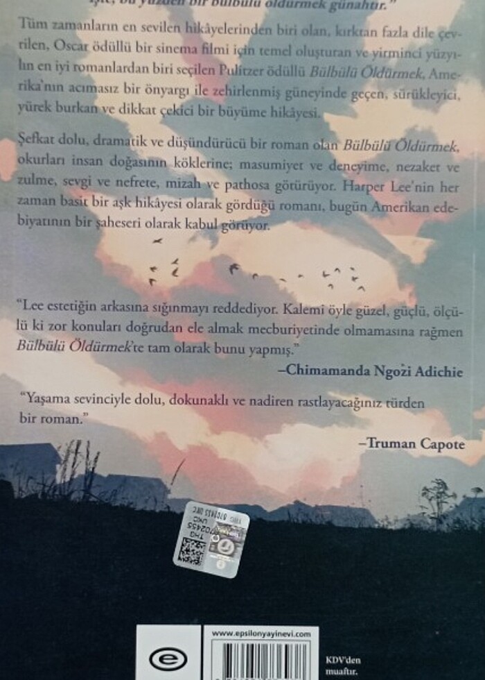 Bülbülü Öldürmek Romani - Görsel 2