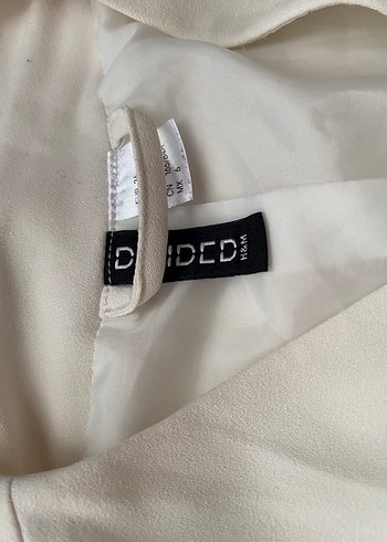 36 Beden Bej Midi Kadın Blazer Fermuarlı Cepli