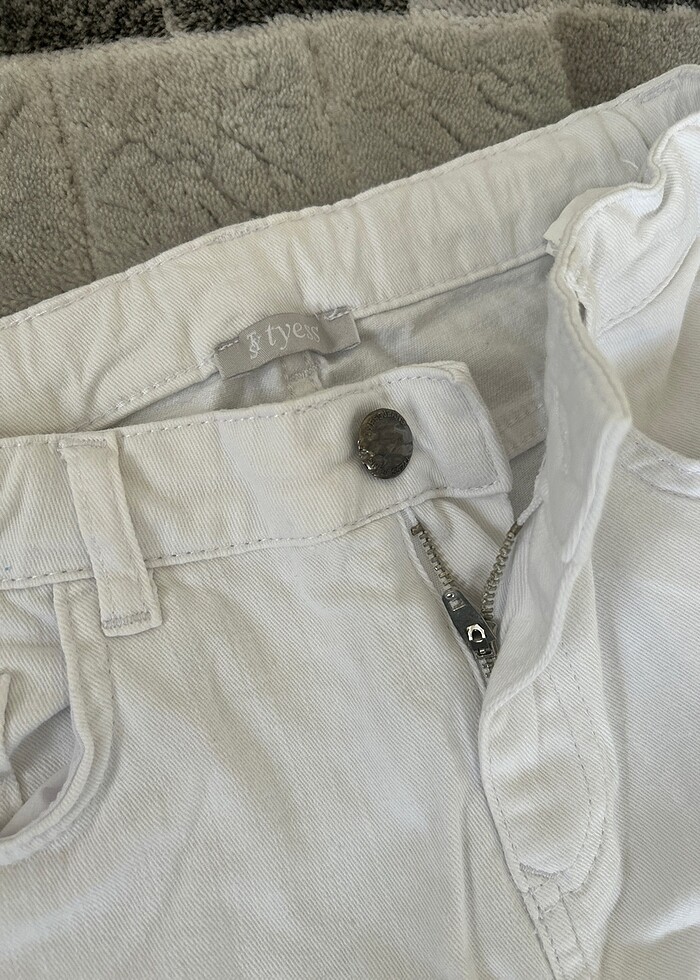 Kız çocuk kapri kot pantolon - Görsel 2