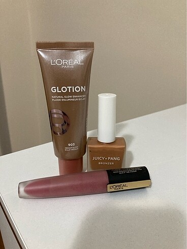 Loreal glation+mıssha bronzer+loreal ruj