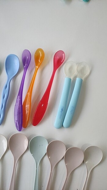  Beden çeşitli Renk Bebek kaşık set