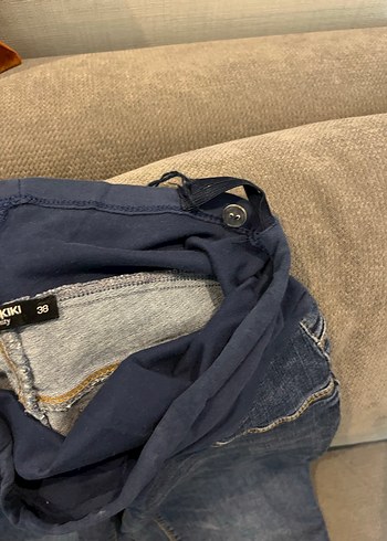 Kadın Mavi Hamile Denim Pantolon - Görsel 2