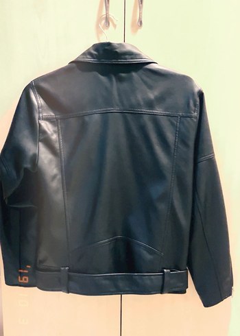 Pull and bear deri ceket - Görsel 2